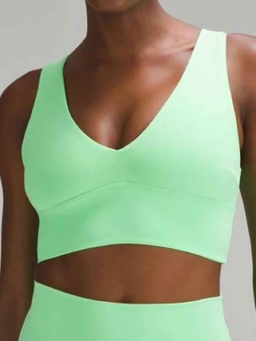 Lululemon Align V-Neck Bra Size 8 Pistachio